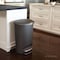 Simplehuman 50 Liter/13 Gallon Semi-Round Kitchen Step Trash Can with Secure Slide Lock, Grey Plastic CW1357 - alternate 3